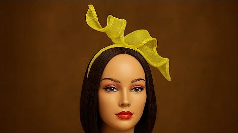 How to make spiral crinoline fascinator||beginners friendly