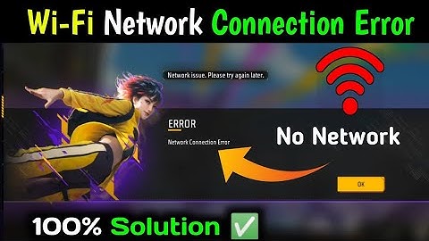 Free Fire Not Opening Using Wifi 😭 | Free Fire Wifi Network Problem | Network Error Problem In FF