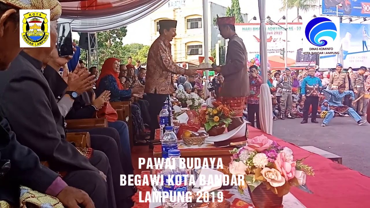 Pawai budaya begawi bandar lampung 2019 - YouTube
