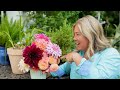 Mini dahlia tour 🌿 Deadheading + Making a bouquet