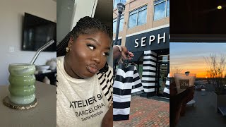 VLOG — ROOFTOP VIBES + SEPHORA HAUL + AT HOME MATCHA + MAKEUP GRWM &amp; MORE