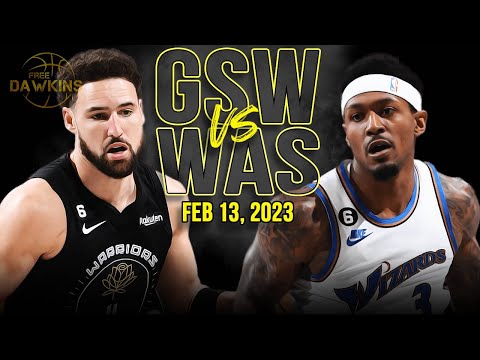 Golden State Warriors vs Washington Wizards Full Game Highlights | Feb 13, 2023 | FreeDawkins