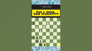 can u solve this puzzle? #shorts #chessshorts  #chess #chesspuzzle