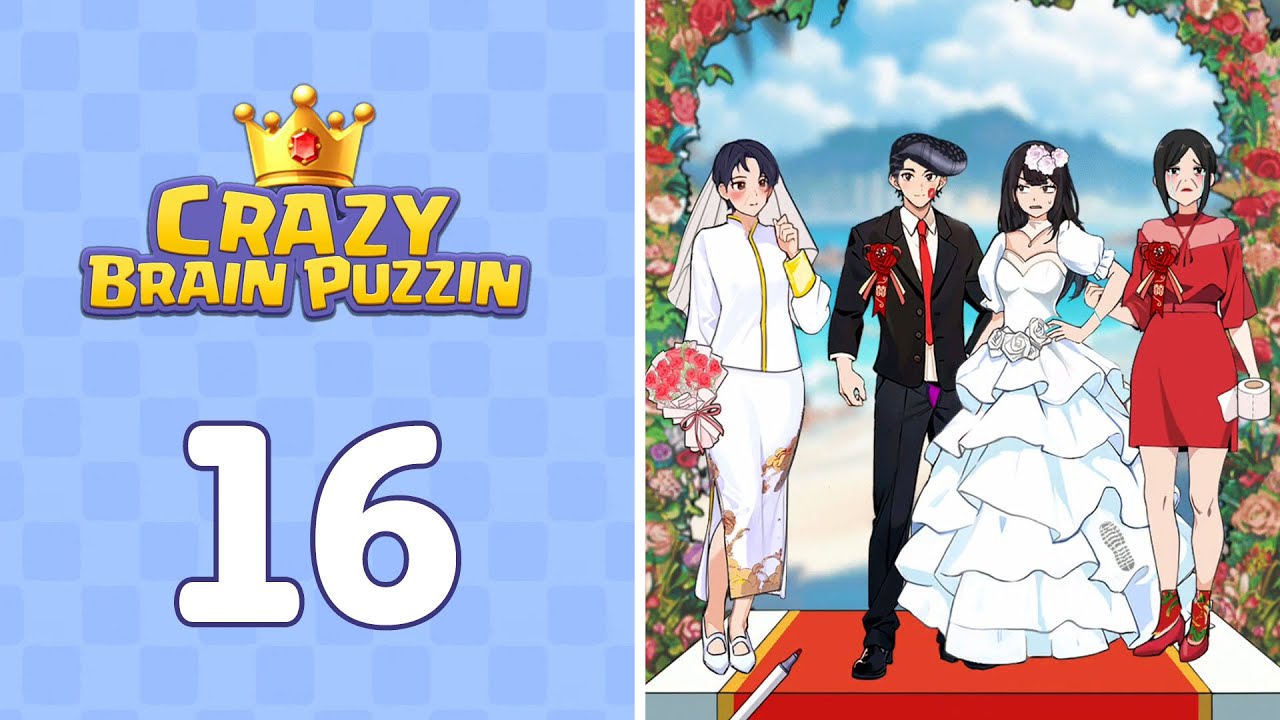 Crazy Brain Puzzle Level 16 Wedding Scene