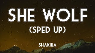 Shakira - She Wolf (Sped Up) [Lyrics] Resimi
