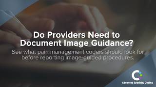 How can you ensure documentation supports reporting image-guided procedures? | Coding Virtual Summit