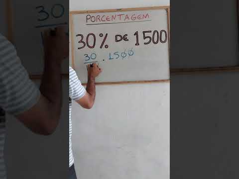 PORCENTAGEM: QUANTO É 30% DE 1500?