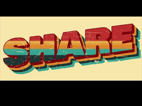 3D Retro Striped Text Effect Illustrator Tutorial Vintage Style Text