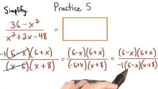 Simplify Rational Expressions Practice 5 - Visualizing Algebra