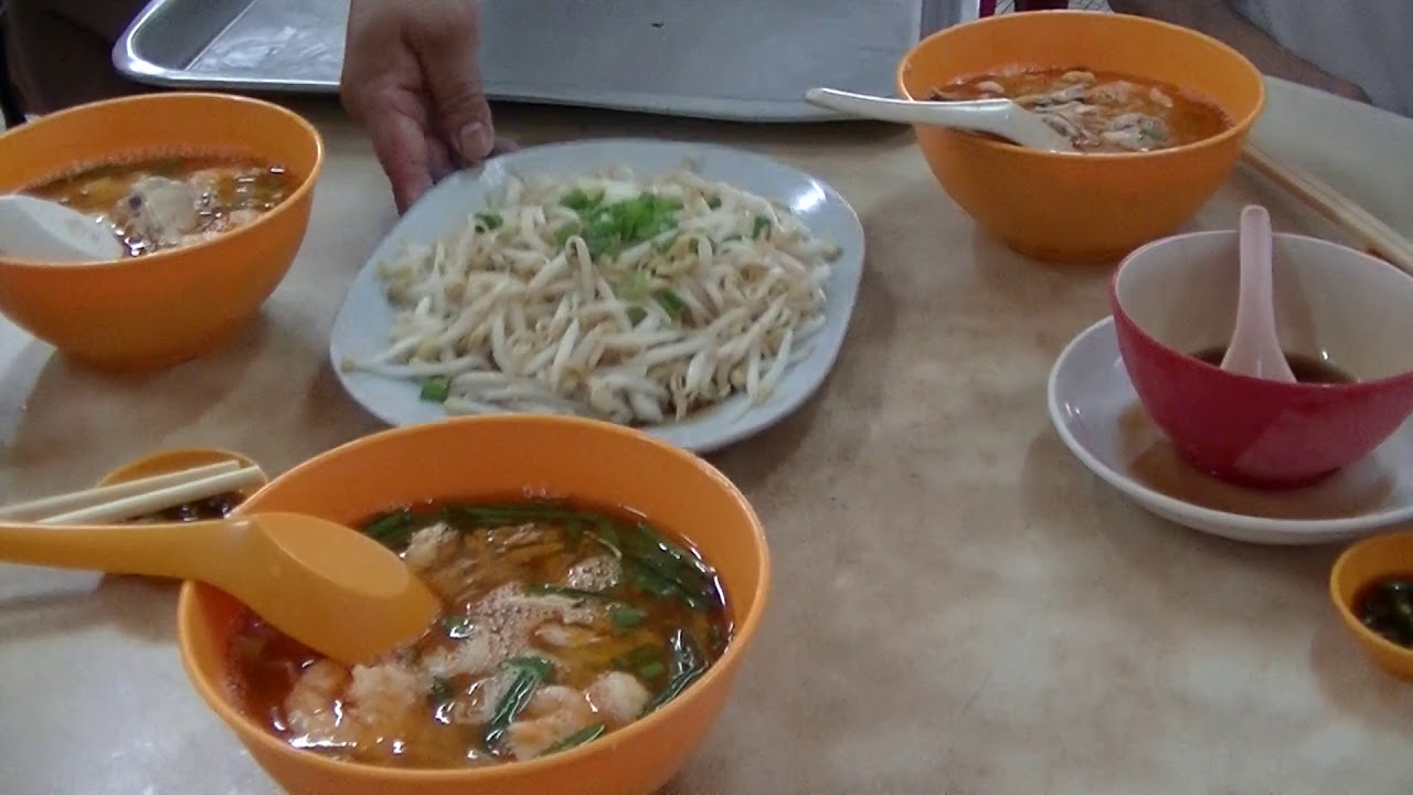 Best Chicken Prawn Noodles but Raw Beansprouts, Thean Chun Restaurant, 17 Nov 2017 ipoh to kuala lumpur