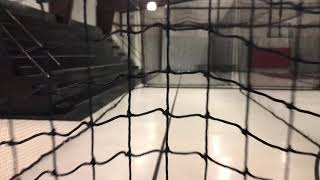 12x14x45 ft. Retractable batting cages nylon netting #36 doors and baffles best size nets