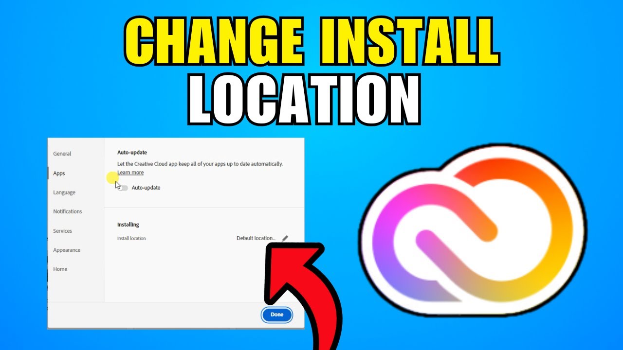 How To Change Install Location For Creative Cloud Apps (2026) (Best Method)