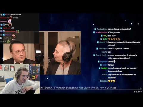 xQc gets acknowledged by former French president