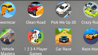 Crazy Rush,Worm Car, Vehicle Masters,Car Race,Clean Road,Pick Me Up 3d,Race Master screenshot 4