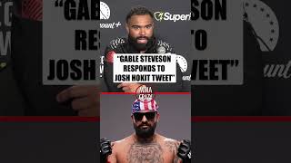 Gable Steveson responds to Josh Hokit tweet calling him out for a fight after UFC 329 #GableSteveson