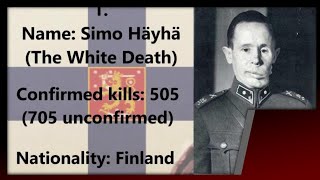 TOP 10 Most Dangerous WW2 Snipers - Simo Häyhä, Ivan Sidorenko