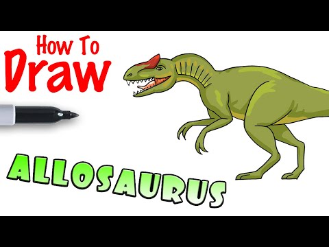 Comment dessiner le dinosaure Allosaurus
