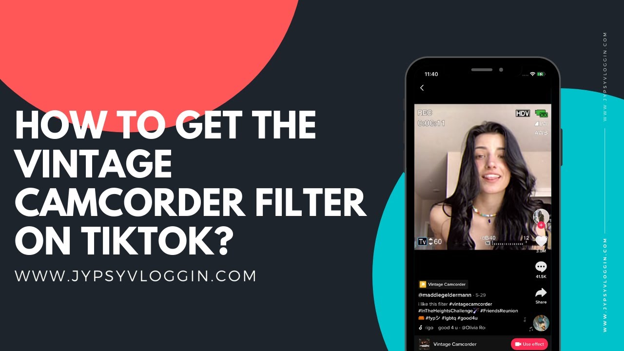 How to get the Vintage Camcorder filter on TikTok YouTube