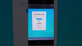 🌦️🔥 HTML WEATHER APP 💻⚡ | Real-Time Weather Website 🚀 | #shorts