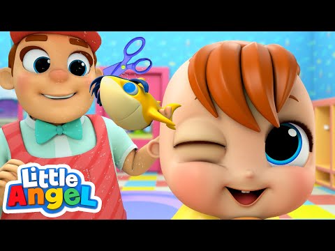 Baby Shark (First Haircut Version) | Healthy Habits Little Angel Nursery Rhymes