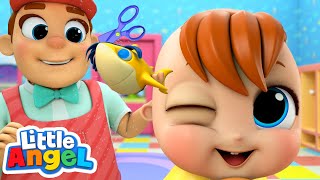 Baby Shark (First Haircut Version) | Healthy Habits Little Angel Nursery Rhymes by Healthy Habits Little Angel Nursery Rhymes 18,253 views 1 year ago 3 minutes, 49 seconds