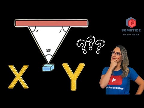 Qual o valor dos ângulos x e y? Somatize - Professora Edna Mendes