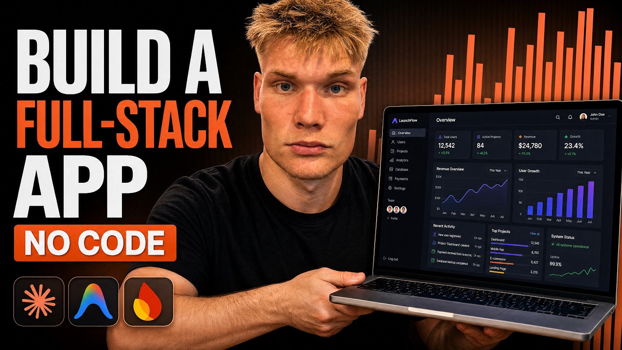I Built a Full-Stack App Without Writing a Single Line of Code - YouTube