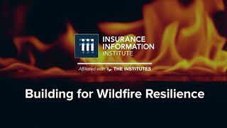Building for Wildfire Resilience