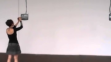 "Induktive Kopplung" Installation-Performance, Zentrifuge, 9. Juni-2013 - 2 TV - principle