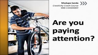 Paying Attention | Crash Course on Creativity | Week 2 Assignment