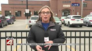 News   Parents Protest Fargo Public Schools' Distance Learning   September 28