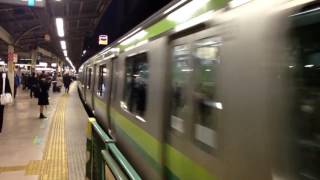 JR東日本 根岸線 E233系6000番台 H7編成 8両編成 横浜線直通 各駅停車 八王子行　桜木町駅を発車「線路は続くよどこまでも 発車メロディー付き」