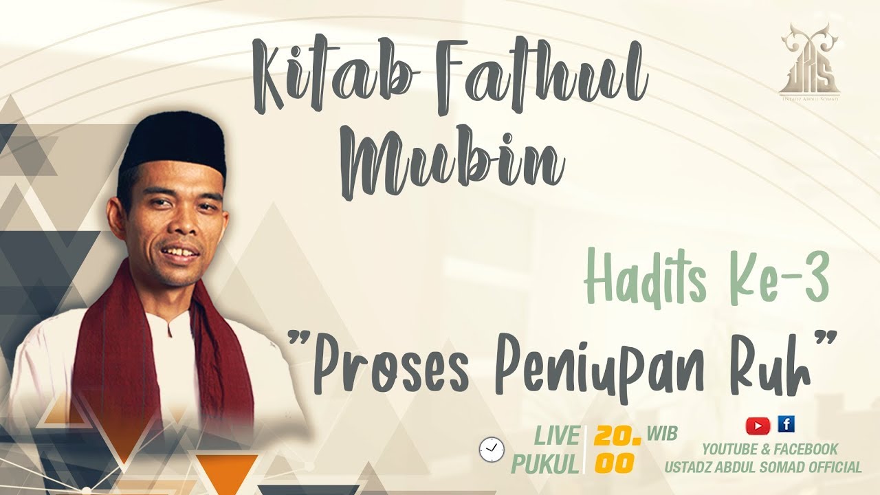 LIVE STREAMING - Kajian Kitab Fathul Mubin | " Proses Peniupan Ruh " | Live - Pekanbaru