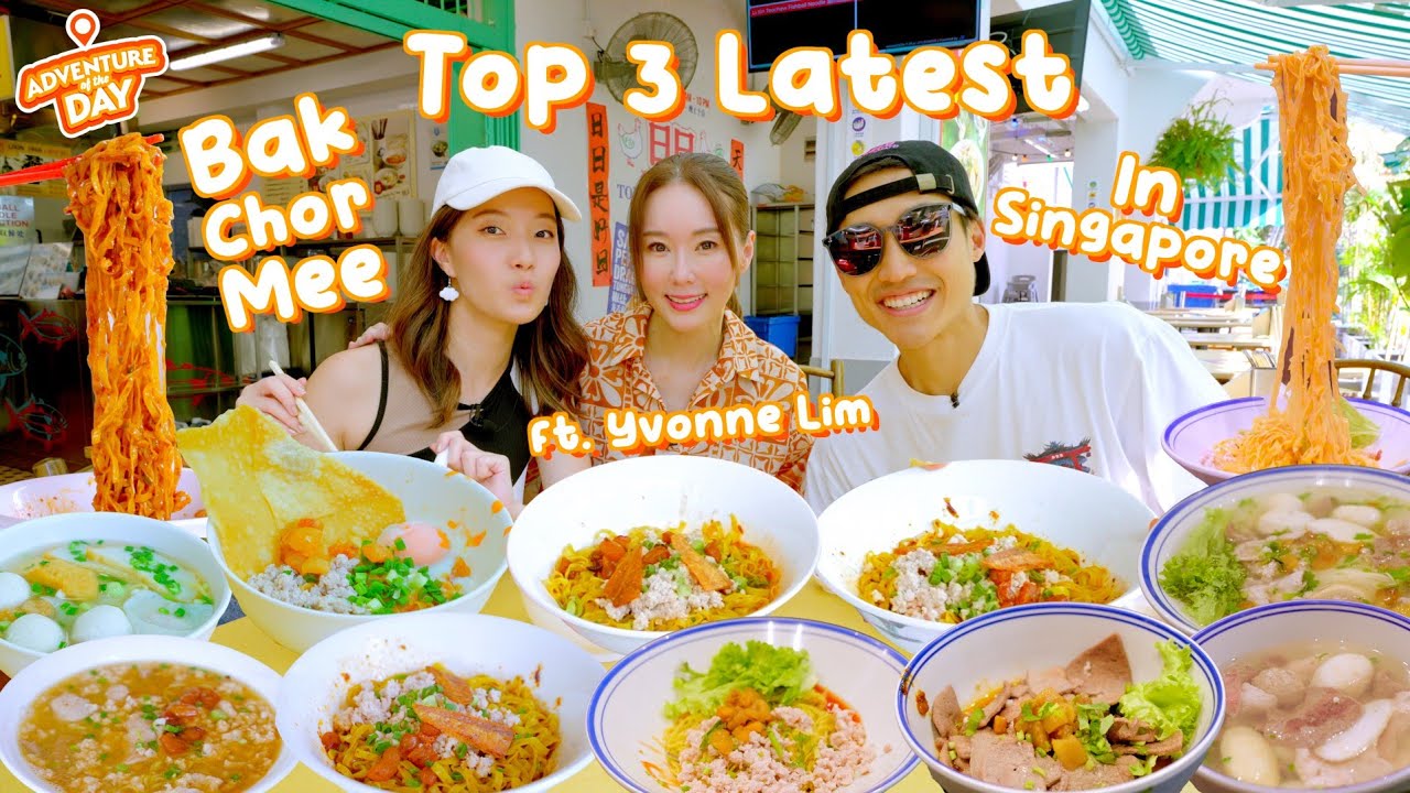 Top 3 Bak Chor Mee in Singapore ft. Yvonne Lim! | Adventure Of The Day Episode 25