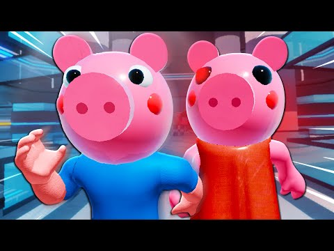 George Pig Saves Piggy A Roblox Piggy Movie Youtube - adult pig roblox