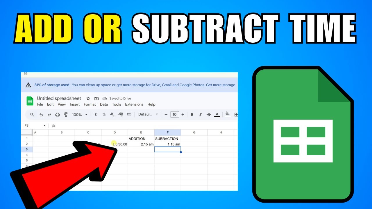 How To Add Or Subtract Time In Google Sheets Without Functions 2026 (Complete Guide)