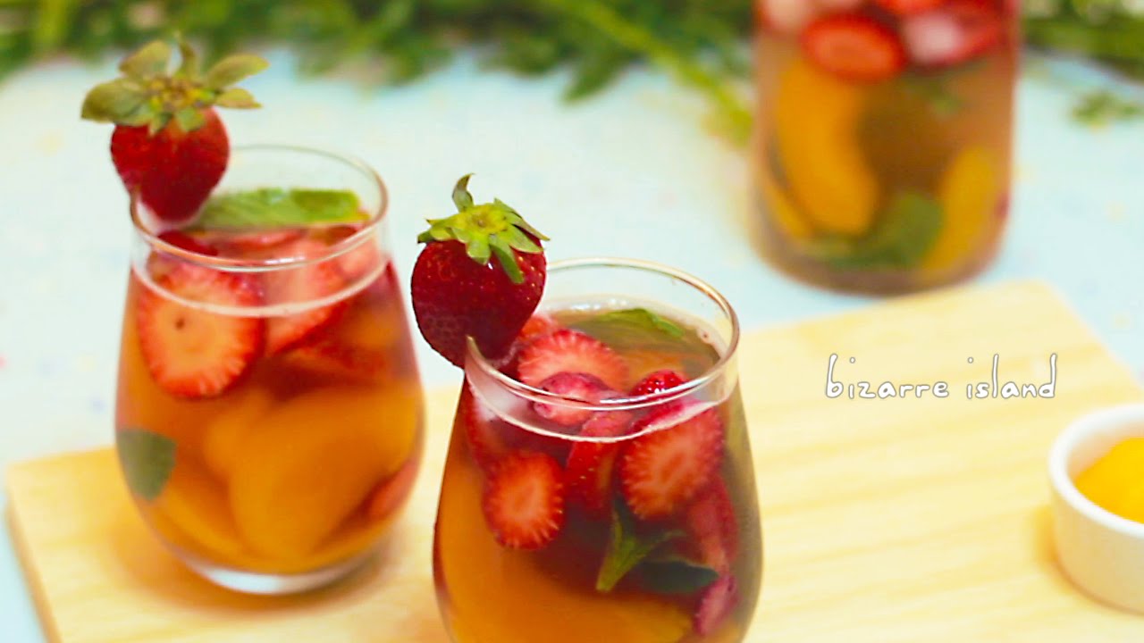 DIY Jasmine Fruit Fizzy Party Drink Recipe🍑 d for delicious YouTube