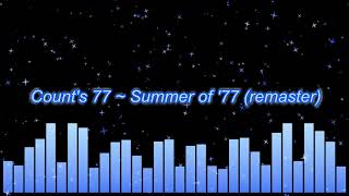 Counts 77 Summer Of 77 Remaster