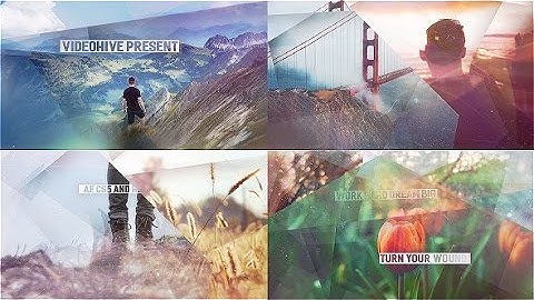 After Effects Template: Abstract Shapes - Simple Slideshow