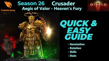 Diablo 3: Season 26 - Crusader - Aegis of Valor - Heaven
