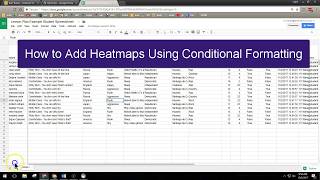 How to Add Heatmaps Using Conditional Formatting