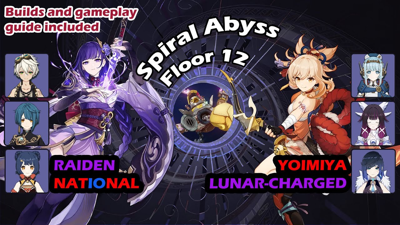 (6.3) Raiden National, Yoimiya Lunar-Charged - Genshin Impact Spiral Abyss Floor 12