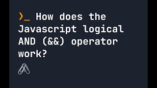 Logical && operator in JavaScript tutorial explained .Short Circuit Evaluation with && in React