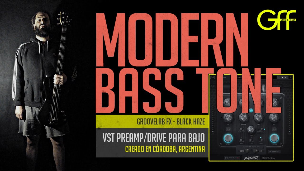 GrooveLab FX BLACK HAZE: Preamp de bajo VST / DIST multibanda hecho en ARGENTINA