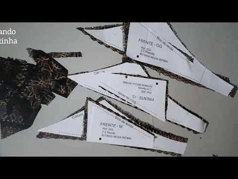 💐Aprenda cortar calcinha sem desperdiçar material Ref.032💐