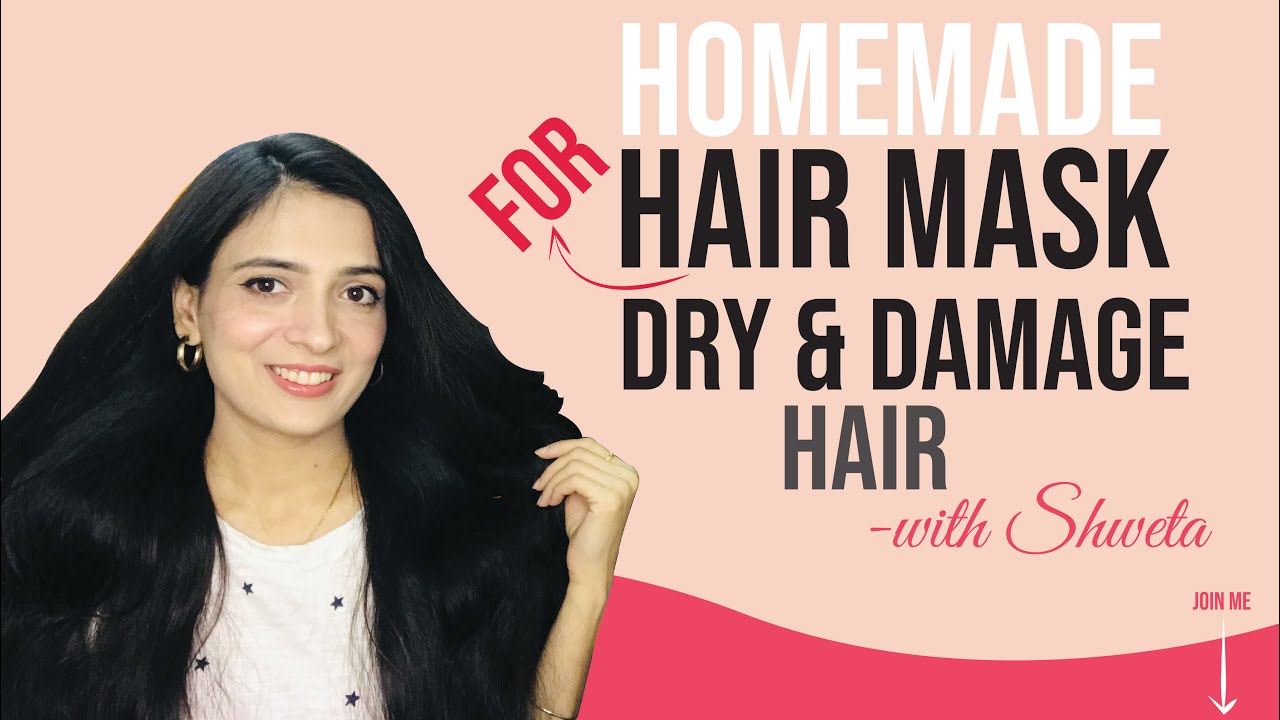 Homemade hair mask for dry and damage hair curd hair mask YouTube