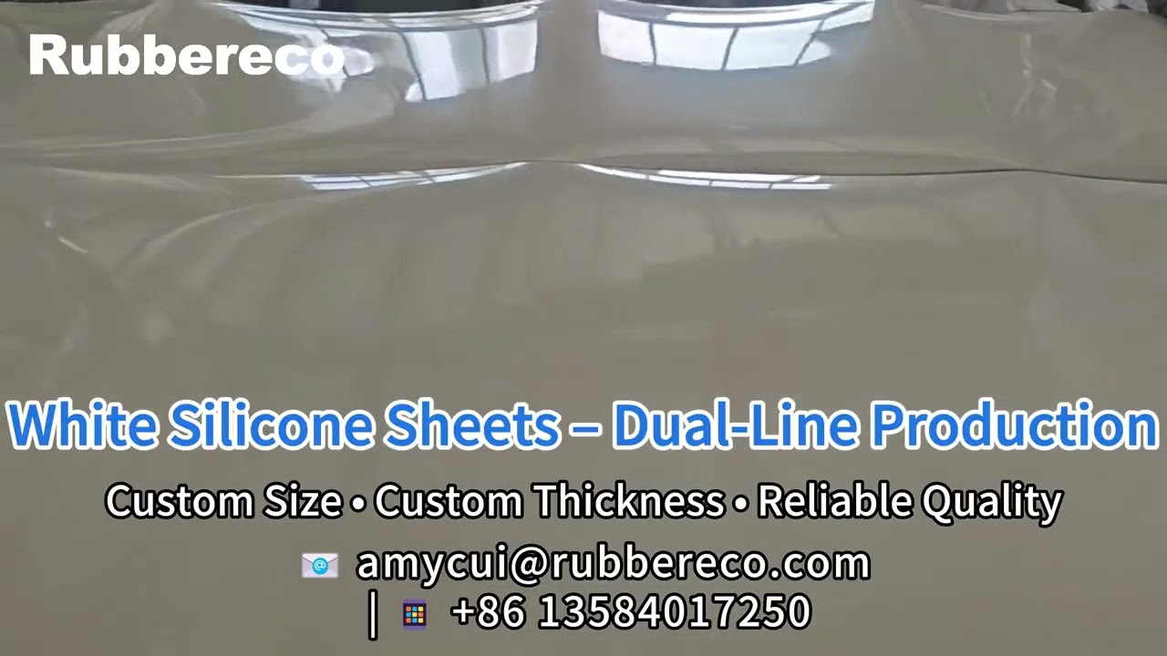 White Silicone Sheet Dual-Line Production | Custom Size & Thickness Available