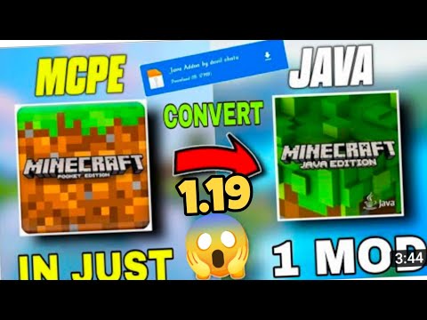 How I convort MCPE into Java edition 😱