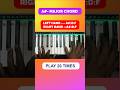 A# Major chord on piano #piano #majorchords