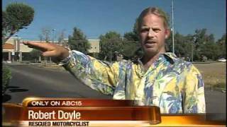 Good Samaritan helps save the life of a valley motorcyclist